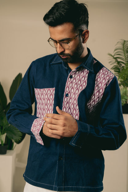 Denim Patch Overshirt